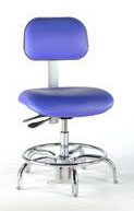 Chair, Ergonomic High-Tech Series - Class 100, Tubular Steel base with Foot RingBiofit Engineered Products